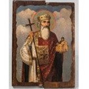 Икона под старину Владимир, святой равноапостольный князь 19х27 фотография