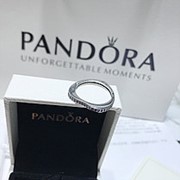 Серебряное кольцо Pandora "Сияющая радуга любви" 197095CZ