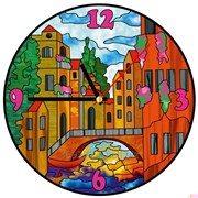 Часы витражные Город ТМ Color KIT HV009 фото