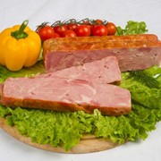 Мясные деликатесы - Рулет мясной Ветчина прессованная варено-копченый