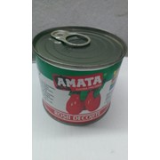 Томаты (помідори) консервованые целые AMATA 220г