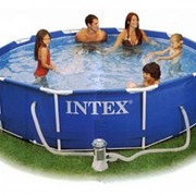 Бассейн каркасный INTEX METAL FRAME 305х76 (с картриджным фильтром) фото
