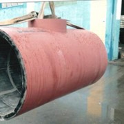 Износостойкие трубопроводы, выложенные базальтовым литьем фото