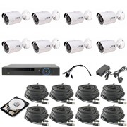 Комплект видеонаблюдения KIT-DVR-0x8 HD STANDART фото