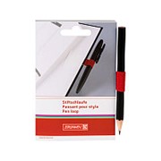 Brunnen Петля Brunnen Colour Code, для ручки или карандаша, самоклеящаяся Красный фотография