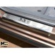 Накладки на пороги Peugeot 3008 09- (NataNiko) фото