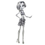 Monster High Skull Shores Black and White Frankie Stein Doll фото
