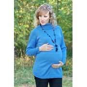 Свитер для беременных Голубой фото