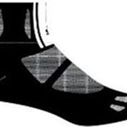 Велоноски 16-081 Elite socks облегченные анатомические черно-серые р-р L (43-47) FLR