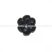 Кулон Цветочек Черный Агат 1300936 фотография