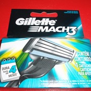 Сменные картриджи Gillette Mach3 4 шт. фотография