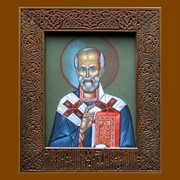 Икона именная Святой Николай Чудотворец фото