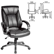 Кресло офисное BRABIX “Maestro EX-506“, экокожа, черное, 530877 фото