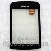 Тачскрин оригинальный / сенсор (сенсорное стекло) для Nokia C2-02 | C2-03 | C2-06 | C2-07 | C2-08 черный цвет 4847 фото