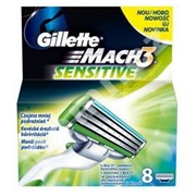Сменные кассеты для бритья Gillette Mach 3 Sensitive,8 шт фото