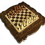 Шахматы + нарды резные “Class“ без ручки 40, Karen Harutyunyan фото