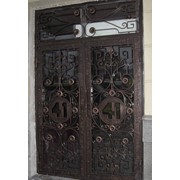 Калитки, двери, ворота кованные фотография