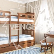 Кровать деревянная двухъярусная “Максим“ фото