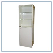 Шкаф металлический двухсекционный однодверный (верх-стекло, низ - металл) ШМ-01-МСК-645.02 фотография