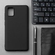 Чехол Innovation, для Samsung Galaxy A71, силиконовый, матовый, черный фото