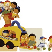Игрушка мягкая Ks Kids Школьный автобус с учениками (кукольный театр)