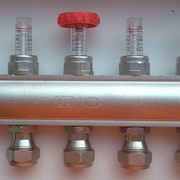 Коллекторы для водяного теплого пола с расходомерами на 5-вых. ТУРЦИЯ фото