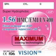 Асферические линзы со средним индексом 1,56 (с покрытием HMC+EMI+UV400) СТИГМАТИЧЕСКИЕ SUPER HYDROPHOBIC фото
