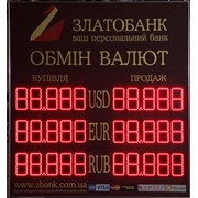 Светодиодное табло “Обмен валюты“ фото