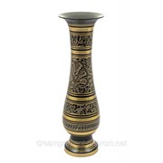 Ваза бронзовая черная 29х9х9 см Flower vase Glass Black Ord./Clr 12 фото