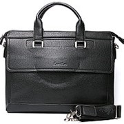 Мужская сумка-портфель черная для документов фотография