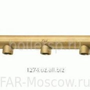 Коллектор распределительный проходной, ВР-НР 1 1/2“ с 3 отводами, ВР 1“, латунный, артикул FK 3612 1121 фото