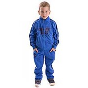 Модный спортивный костюм для мальчика голубого цвета 120 фотография