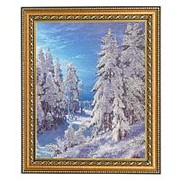 Картина “Зимняя ночь“ багет 28х38 см БС20 фото