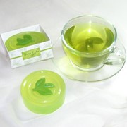 Глицериновое мыло для умывания “Зелёный чай“. Мыло натуральное ручной работы фото