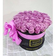 Голландские розы в модной коробке Maison des fleurs