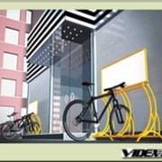 Велопарковка мобильная с местом под рекламу VP- 5- 3 фото