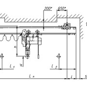 Краны мостовые г/п 1; 2; 3,2; 5тн электрические однобалочные подвесные для установки в закрытых цехах и выполнения погрузочно-разгрузочных работ.