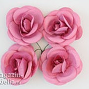 Розы, 4 шт. 5см светло-пурпурный фото