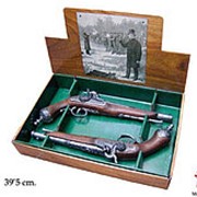 Пистоли дуэльные, пара, Брешиа, 1825г., хром фото