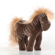 Меховая игрушка Wol'ff сувенир лошадь из меха норки Арт.7-11 фото