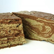 Халва подсолнечная, полосатая с какао фото