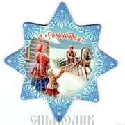 Магнит на картоне С Рождеством Христовым Артикул:006002мпк90008