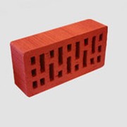 Кирпич керамический Эталон облицовочный пустотелый красный с шероховатой поверхностью (тростник) фото