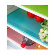 Набор салфеток противоскользящих для защиты кухонных полок, 4 шт., 45х29 см, голубой