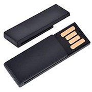 USB flash-карта “Clip“ (8Гб),черная,3,8х1,2х0,5см,пластик фотография