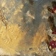 Авторская картина на холсте “Золотые перья“ фото