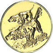 Эмблема “Собаки“ 161-25 м золото фотография