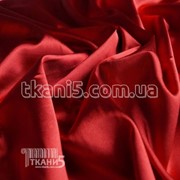 Ткань Стрейч Тафта атлас ( красный ) 3695