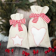 Мешки для подарков «Новогодние сладости», набор для шитья, 16,3 × 10,7 × 2,5 см фото