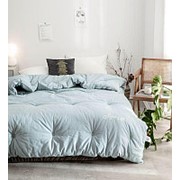 Одеяло Mency средней плотности (Серо-голубой) 1.5 спальный фото